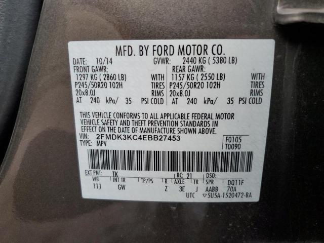 Photo 11 VIN: 2FMDK3KC4EBB27453 - FORD EDGE 