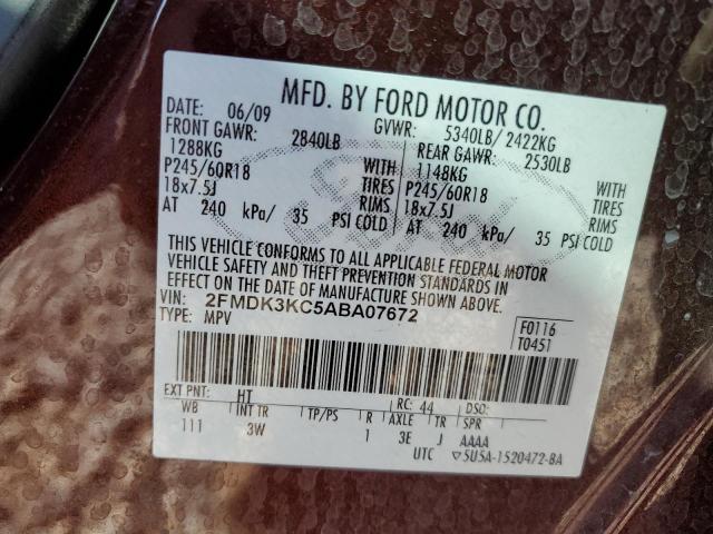 Photo 12 VIN: 2FMDK3KC5ABA07672 - FORD EDGE 