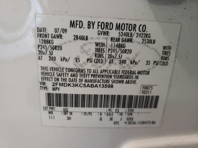 Photo 9 VIN: 2FMDK3KC5ABA13598 - FORD EDGE LIMIT 