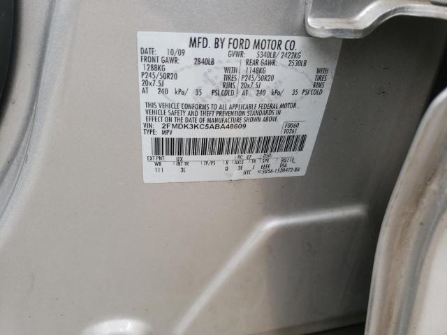 Photo 9 VIN: 2FMDK3KC5ABA48609 - FORD EDGE 