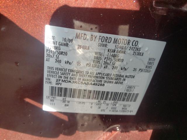 Photo 9 VIN: 2FMDK3KC5ABA49288 - FORD EDGE LIMIT 