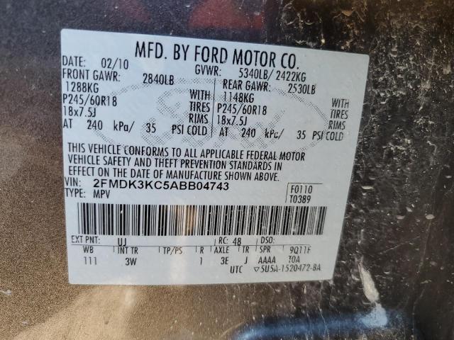 Photo 12 VIN: 2FMDK3KC5ABB04743 - FORD EDGE 