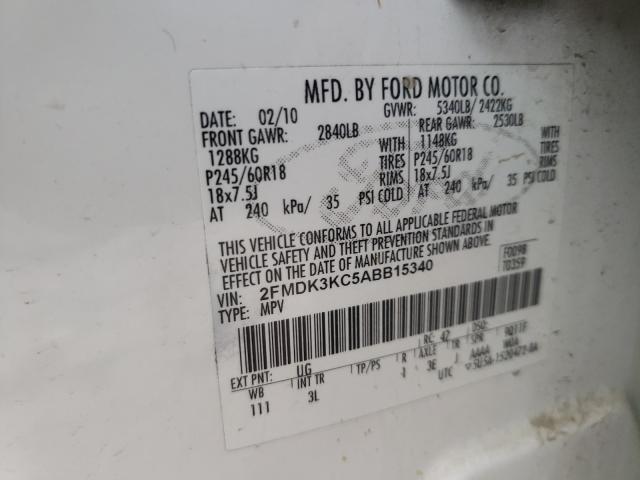 Photo 9 VIN: 2FMDK3KC5ABB15340 - FORD EDGE LIMIT 