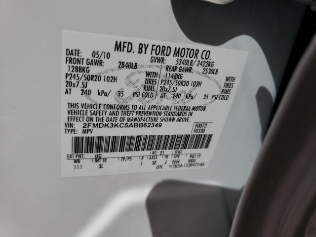 Photo 9 VIN: 2FMDK3KC5ABB62349 - FORD EDGE LIMIT 