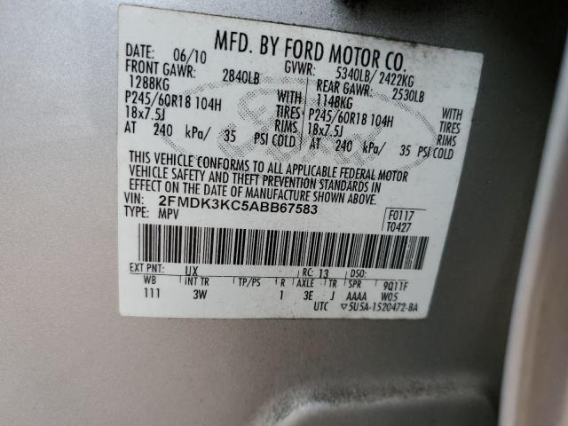 Photo 9 VIN: 2FMDK3KC5ABB67583 - FORD EDGE LIMIT 