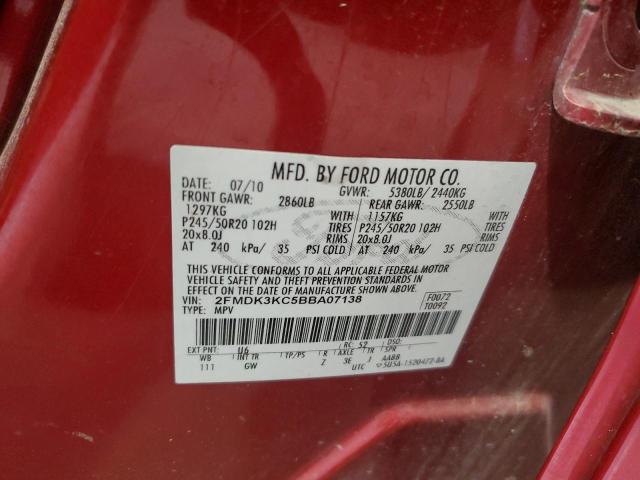 Photo 12 VIN: 2FMDK3KC5BBA07138 - FORD EDGE 