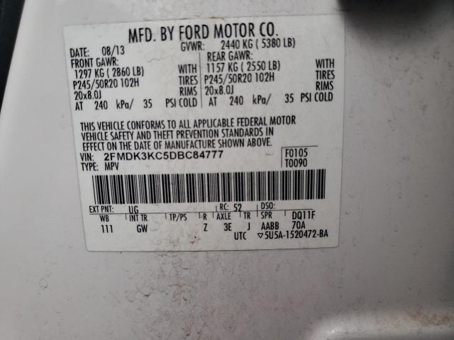 Photo 12 VIN: 2FMDK3KC5DBC84777 - FORD EDGE LIMIT 