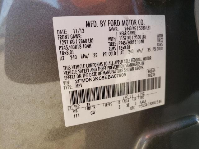 Photo 11 VIN: 2FMDK3KC5EBA07905 - FORD EDGE 