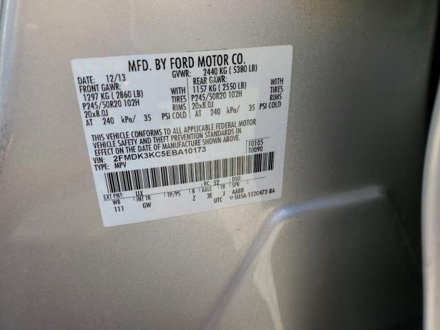 Photo 12 VIN: 2FMDK3KC5EBA10173 - FORD EDGE LIMIT 