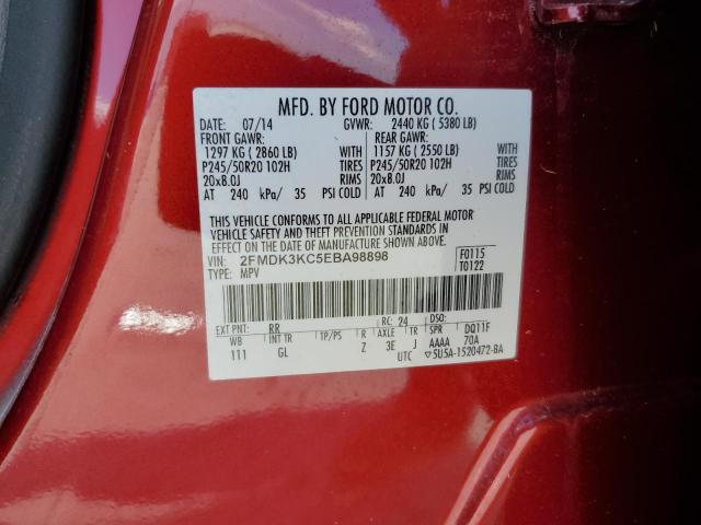 Photo 13 VIN: 2FMDK3KC5EBA98898 - FORD EDGE LIMIT 