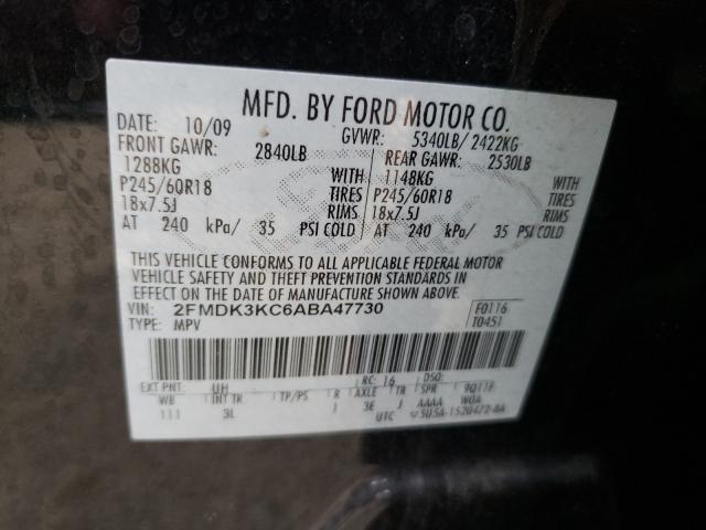 Photo 9 VIN: 2FMDK3KC6ABA47730 - FORD EDGE LIMIT 