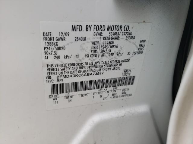 Photo 9 VIN: 2FMDK3KC6ABA73597 - FORD EDGE LIMIT 