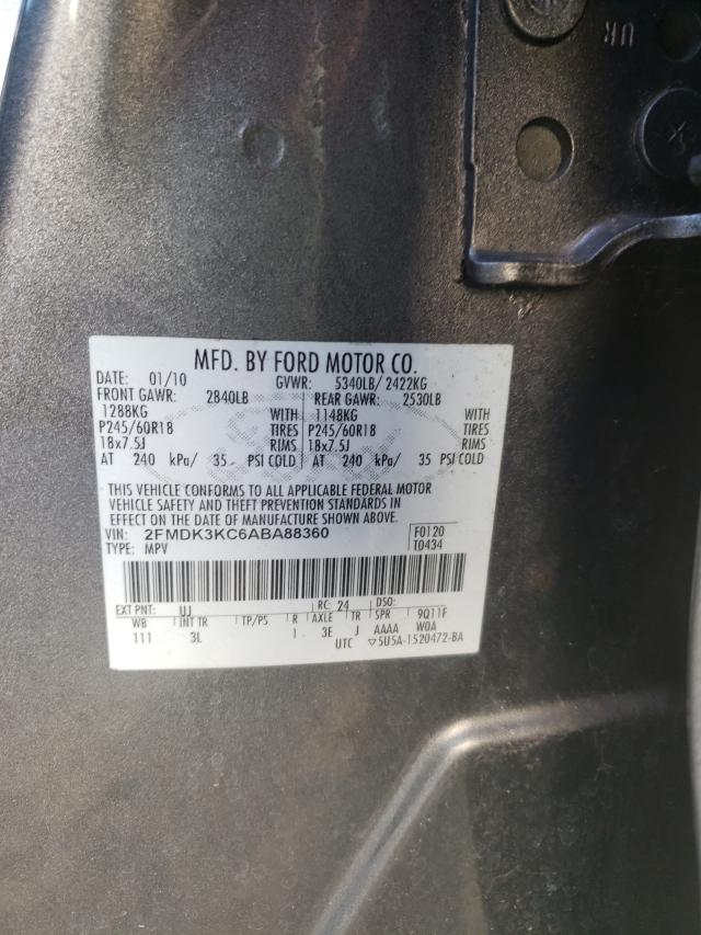 Photo 9 VIN: 2FMDK3KC6ABA88360 - FORD EDGE LIMIT 