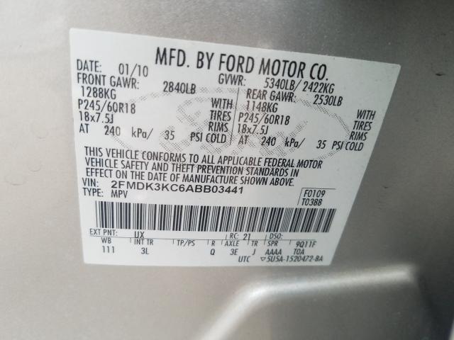 Photo 9 VIN: 2FMDK3KC6ABB03441 - FORD EDGE LIMIT 