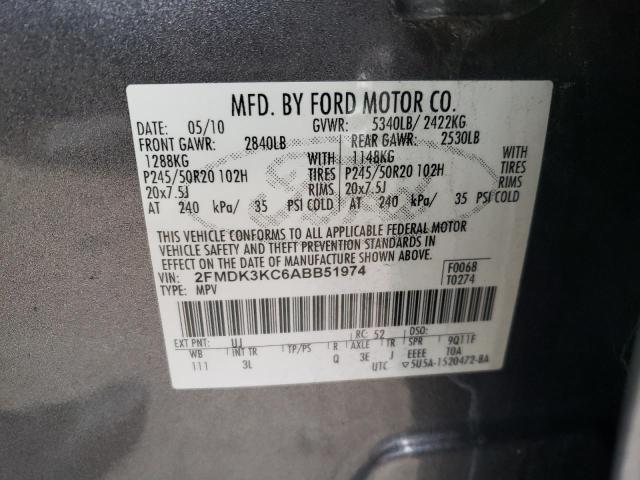 Photo 11 VIN: 2FMDK3KC6ABB51974 - FORD EDGE 