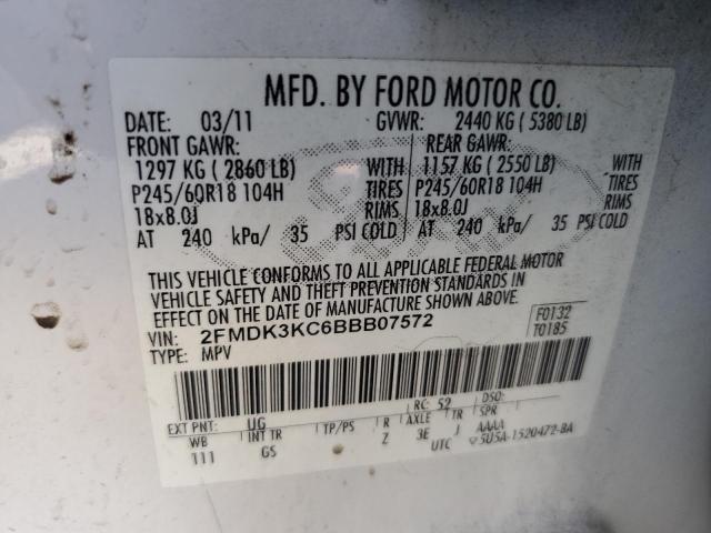 Photo 12 VIN: 2FMDK3KC6BBB07572 - FORD EDGE 