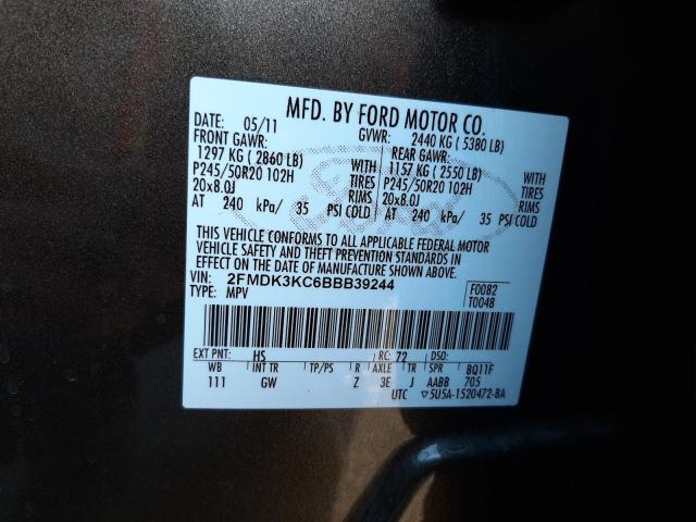 Photo 9 VIN: 2FMDK3KC6BBB39244 - FORD EDGE LIMIT 