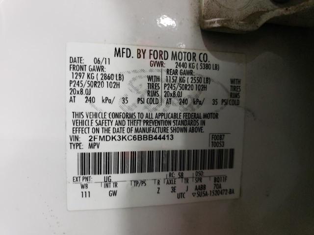 Photo 12 VIN: 2FMDK3KC6BBB44413 - FORD EDGE LIMIT 