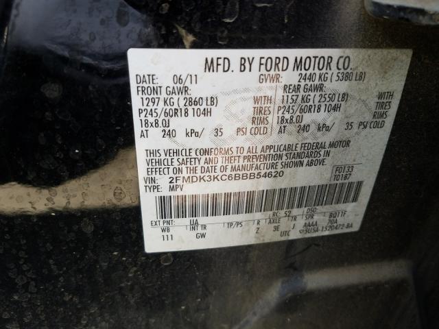 Photo 9 VIN: 2FMDK3KC6BBB54620 - FORD EDGE LIMIT 