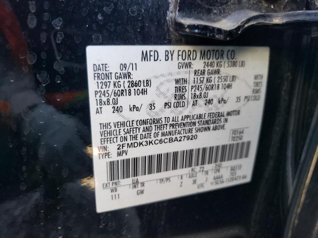 Photo 12 VIN: 2FMDK3KC6CBA27920 - FORD EDGE LIMIT 