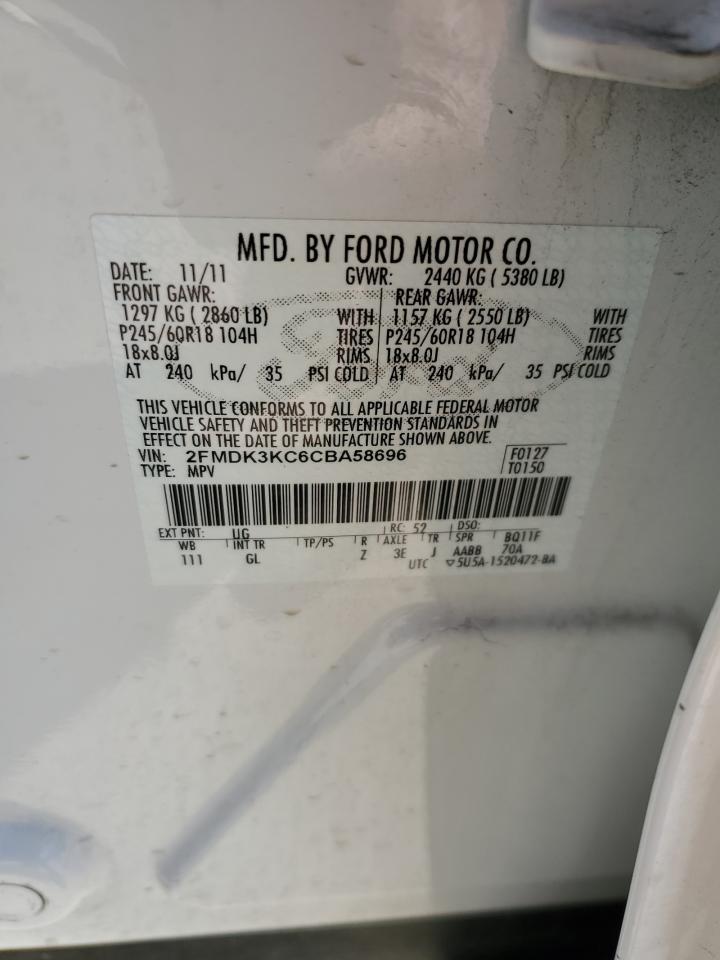 Photo 12 VIN: 2FMDK3KC6CBA58696 - FORD EDGE 