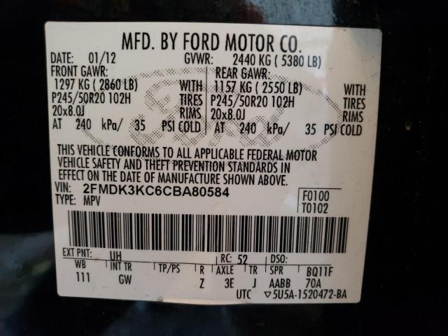 Photo 11 VIN: 2FMDK3KC6CBA80584 - FORD EDGE LIMIT 