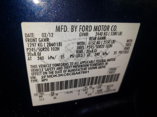 Photo 9 VIN: 2FMDK3KC6CBA87891 - FORD EDGE LIMIT 