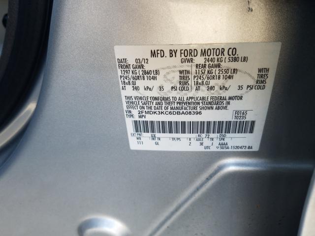 Photo 9 VIN: 2FMDK3KC6DBA08396 - FORD EDGE LIMIT 