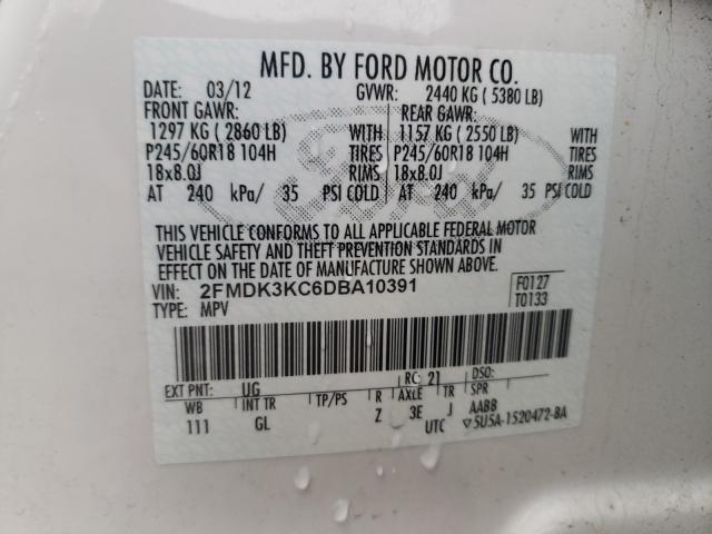 Photo 9 VIN: 2FMDK3KC6DBA10391 - FORD EDGE LIMIT 