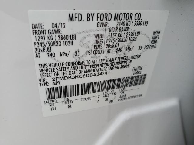 Photo 12 VIN: 2FMDK3KC6DBA34741 - FORD EDGE LIMIT 