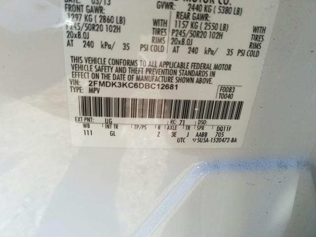 Photo 9 VIN: 2FMDK3KC6DBC12681 - FORD EDGE LIMIT 