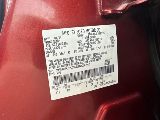 Photo 9 VIN: 2FMDK3KC6EBA24745 - FORD EDGE 