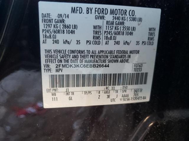 Photo 12 VIN: 2FMDK3KC6EBB26644 - FORD EDGE LIMIT 