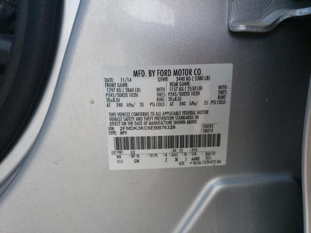 Photo 12 VIN: 2FMDK3KC6EBB76329 - FORD EDGE 