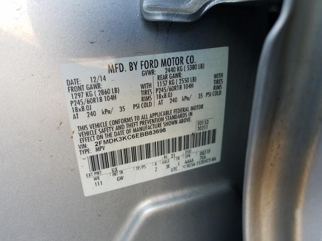 Photo 9 VIN: 2FMDK3KC6EBB83698 - FORD EDGE LIMIT 