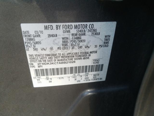 Photo 9 VIN: 2FMDK3KC7ABB21026 - FORD EDGE LIMIT 