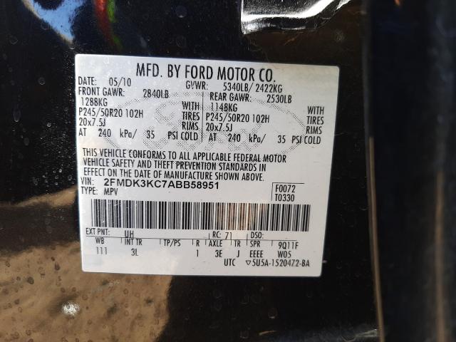 Photo 9 VIN: 2FMDK3KC7ABB58951 - FORD EDGE LIMIT 