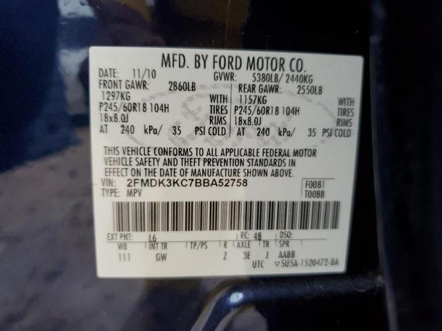 Photo 12 VIN: 2FMDK3KC7BBA52758 - FORD EDGE 