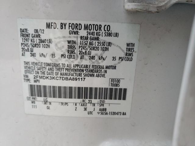 Photo 11 VIN: 2FMDK3KC7DBA89117 - FORD EDGE LIMIT 