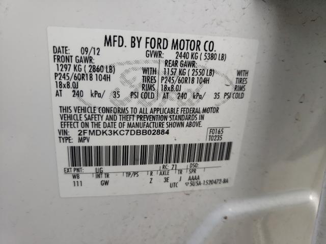 Photo 9 VIN: 2FMDK3KC7DBB02884 - FORD EDGE LIMIT 