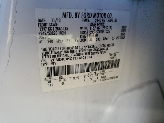 Photo 12 VIN: 2FMDK3KC7EBA02074 - FORD EDGE 