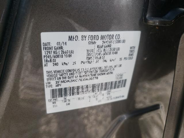 Photo 9 VIN: 2FMDK3KC7EBA30778 - FORD EDGE LIMIT 