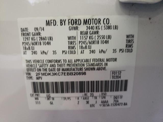 Photo 9 VIN: 2FMDK3KC7EBB20898 - FORD EDGE LIMIT 