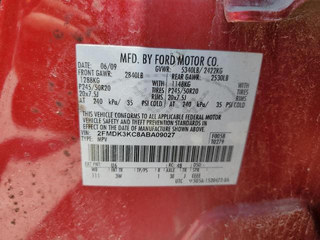 Photo 12 VIN: 2FMDK3KC8ABA09027 - FORD EDGE 