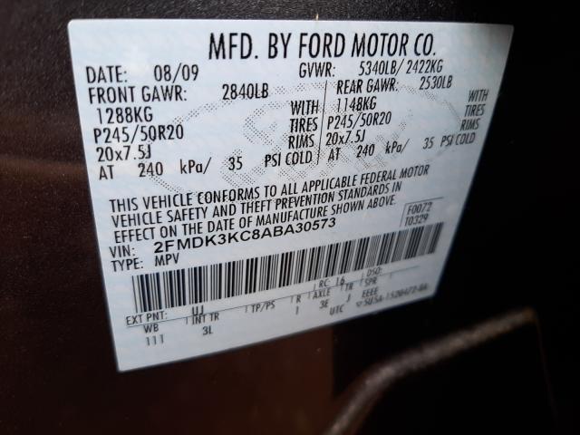 Photo 9 VIN: 2FMDK3KC8ABA30573 - FORD EDGE LIMIT 