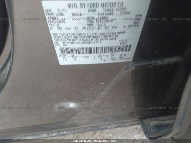 Photo 8 VIN: 2FMDK3KC8ABB01707 - FORD EDGE 