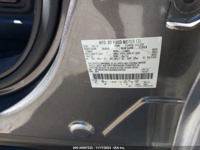 Photo 8 VIN: 2FMDK3KC8ABB35050 - FORD EDGE 