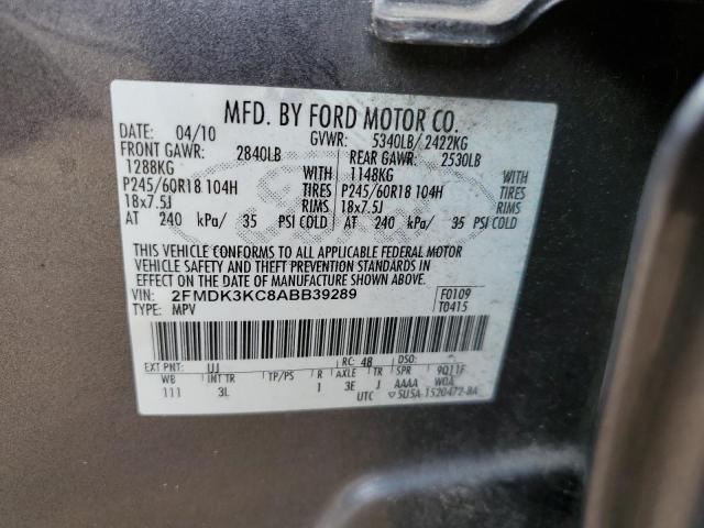 Photo 11 VIN: 2FMDK3KC8ABB39289 - FORD EDGE 