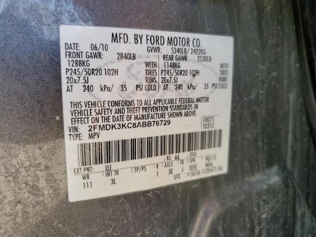 Photo 12 VIN: 2FMDK3KC8ABB76729 - FORD EDGE LIMIT 