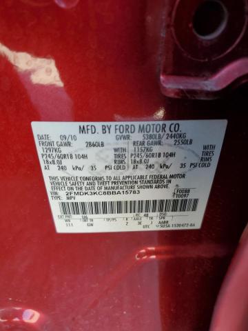 Photo 11 VIN: 2FMDK3KC8BBA15783 - FORD EDGE LIMIT 